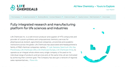 Desktop Screenshot of lifechemicals.com